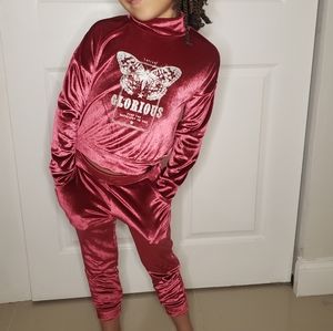 Material Girl Velour Jogger suit